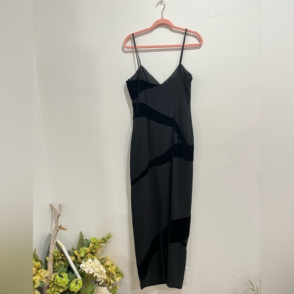 Andrea Polizzi for Rex Lester - rare vintage floor length gown - velour - size L - Picture 7 of 11